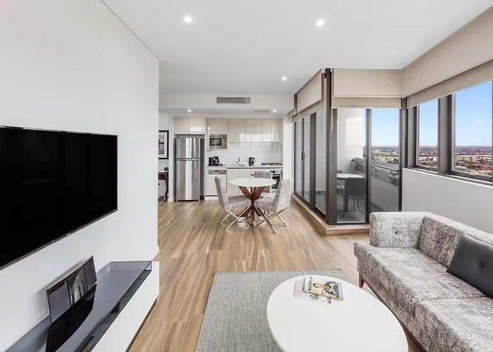 Jacuzzi hotel: Meriton Suites Church Street, Parramatta